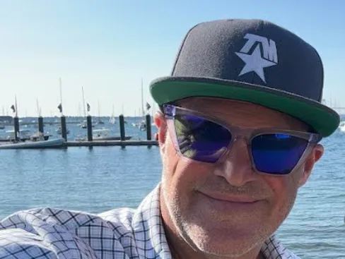 Sean at the marina