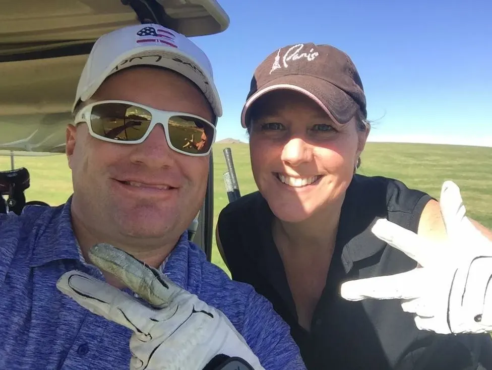 Golf cart selfie