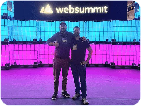 On the Web Summit stage