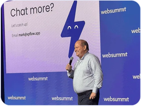 Presenting Alfie at Web Summit