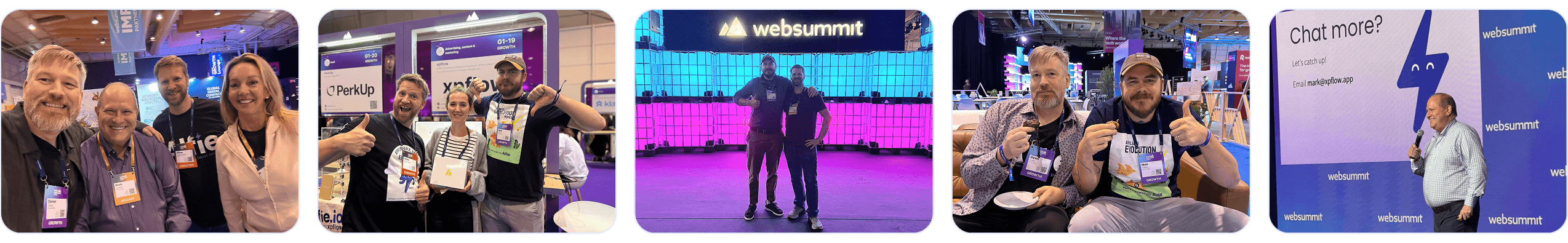 The Alfie team at Web Summit